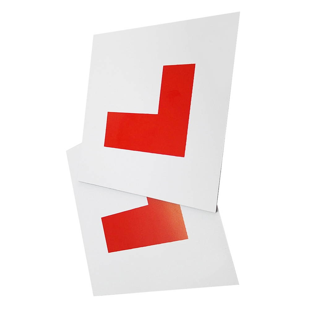 2Pcs Magnetic Learner L Plates Motorcycle Car Sticker Magnetic L Plates Learner Driver Plates