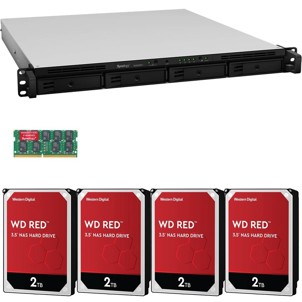 Synology RS820RP+ 4-Bay RackStation NAS with 8TB (4x2TB) of Western Digital RED NAS Drives Fully Assembled Tested By CustomTechSales