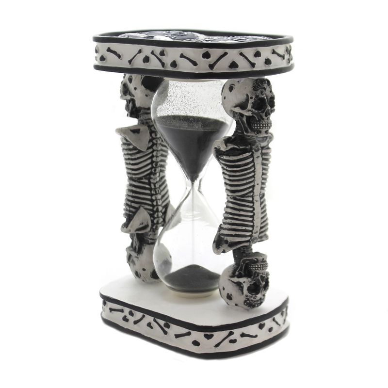 Halloween 5.75" Day Of Dead Sand Timer Skulls Skeleton  -  Decorative Figurines