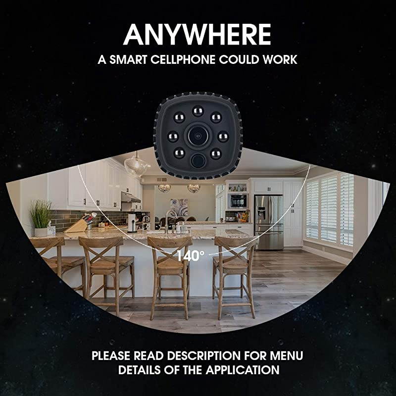 Camera, Mini Spy Hidden Camera, Full HD 1080P Portable Small Wireless Camera with Night Vision,Video Record and Motion Detection for Home, Car, Drone, Office and Outdoor Use