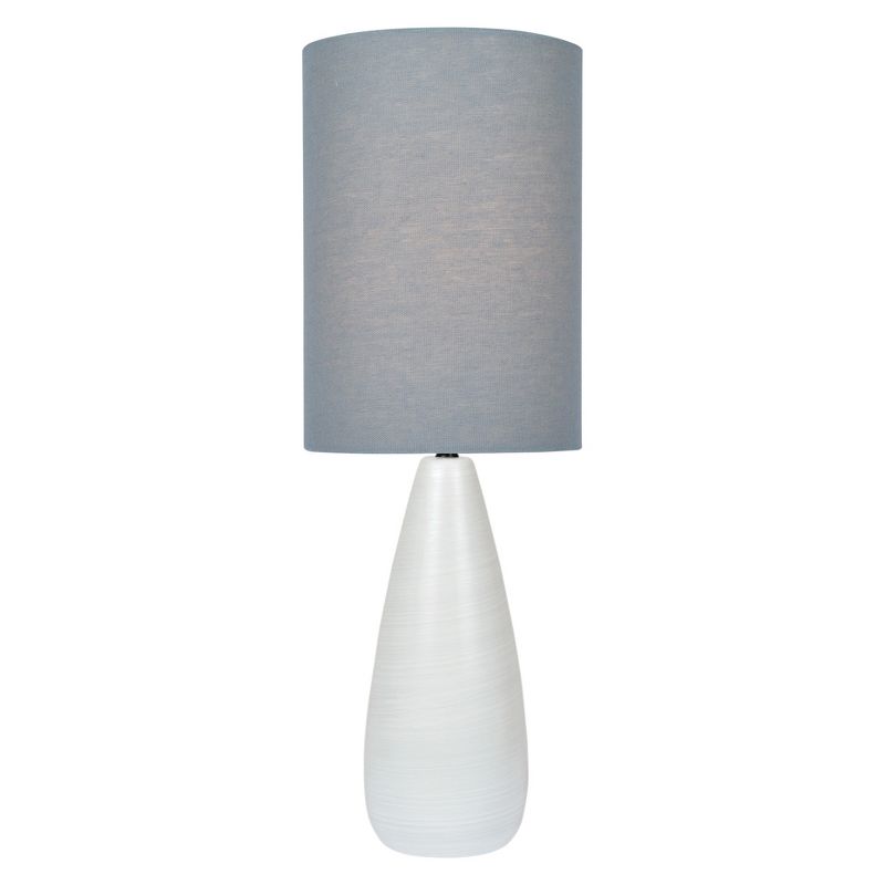 Quatro Table Lamp Brushed White  - Lite Source