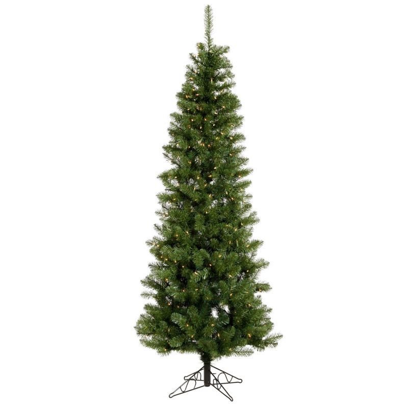 9.5ft Dura-Lit Salem Pencil Pine Slim Artificial Tree Incandescent Clear - Vickerman