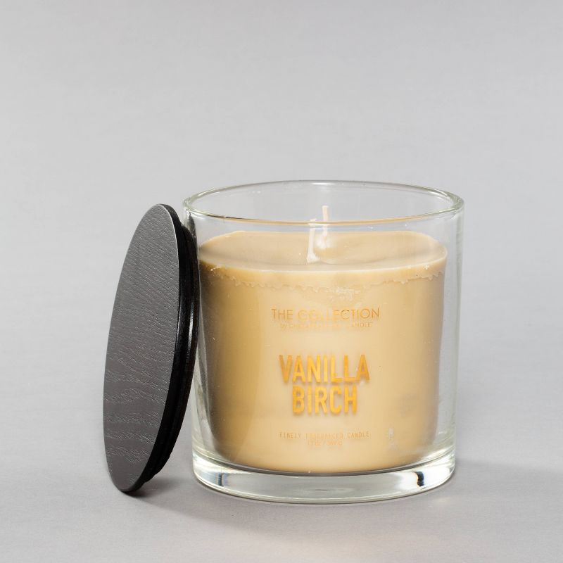 13oz Lidded Glass Jar 2-Wick Candle Vanilla Birch - The Collection By Chesapeake Bay Candle