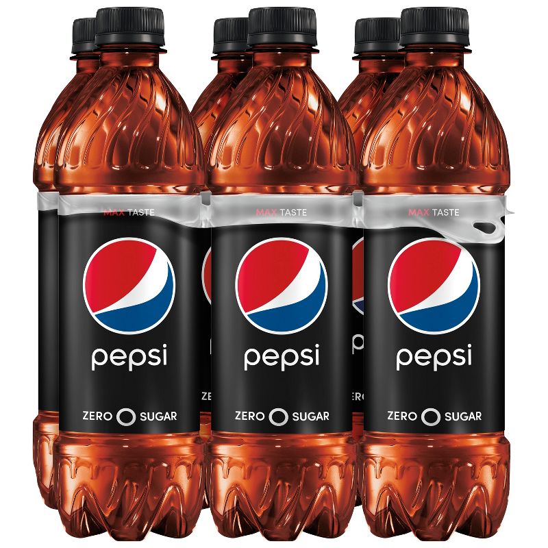 Pepsi Zero Sugar Soda - 6pk/16.9 fl oz Bottles