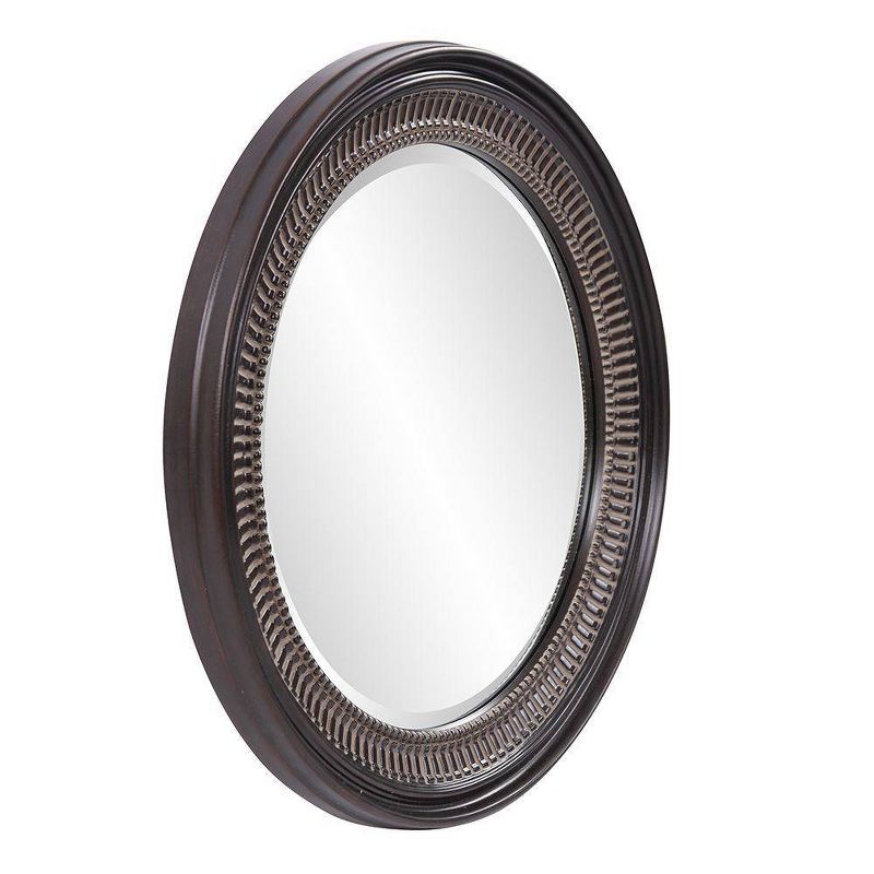 Round Monmouth Decorative Wall Mirror Brown - Howard Elliott
