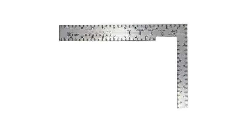 KRAFT TOOL DW242 Soffit Square,Steel,8in. L x 1in. W