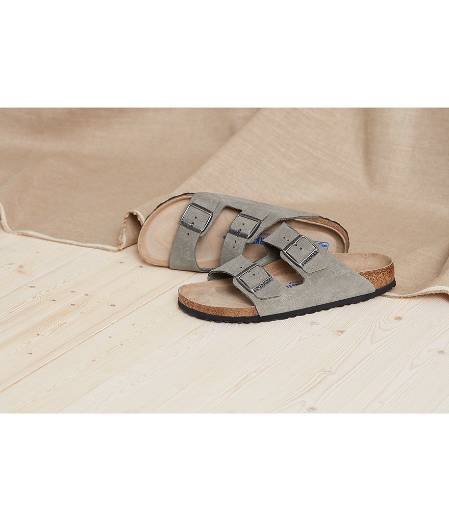 Birkenstock Women's Arizona Suede Dual Adjustable Buckle Strap Sandals