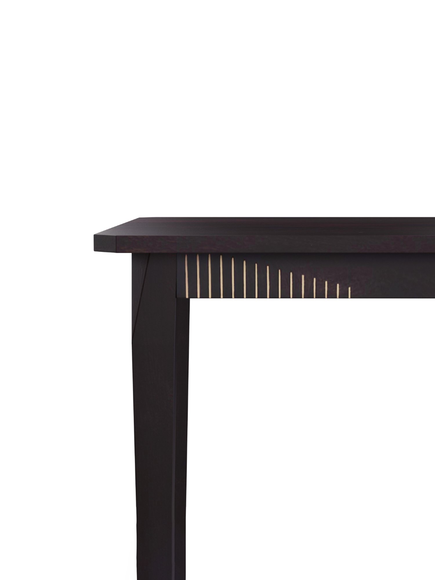 Godrej Interio Black Forest Dark Brown Mango Wood 4 Seater Rectangular Dining Table