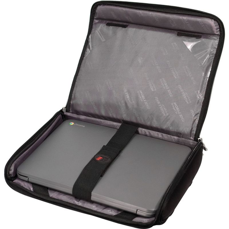 Mobile Edge Express Carrying Case (Briefcase) for 14.1" Chromebook - Black - 1680D Ballistic Nylon - Shoulder Strap, Handle