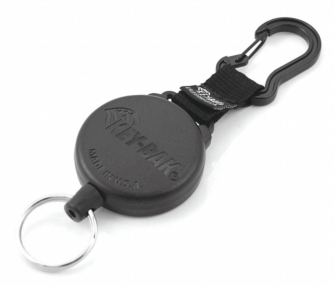 Key Reel, 48 In, Kevlar Cord, Carabineer