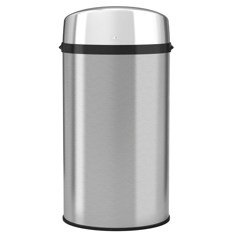 iTouchless Sensor Kitchen Trash Can with AbsorbX Odor Filter 8 Gallon Silver Stainless Steel