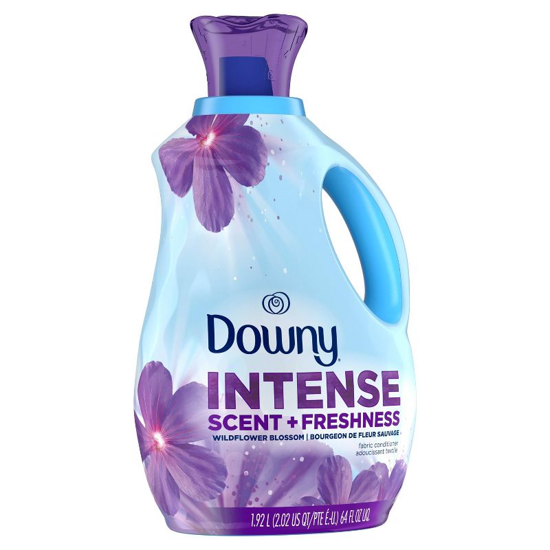 Downy Intense Scent + Freshness Wildflower Blossom Scent-Boosting Liquid Fabric Softener - 64 fl oz