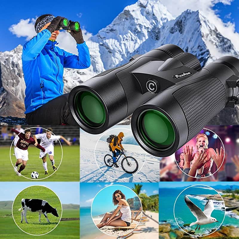 12x42 Binoculars for Adults HD Binocular for Bird Watching Travel Hiking Wildlife Hunting Concerts TheaterWaterproof Low Night Vision LightweightCompactBinocularsforAdults