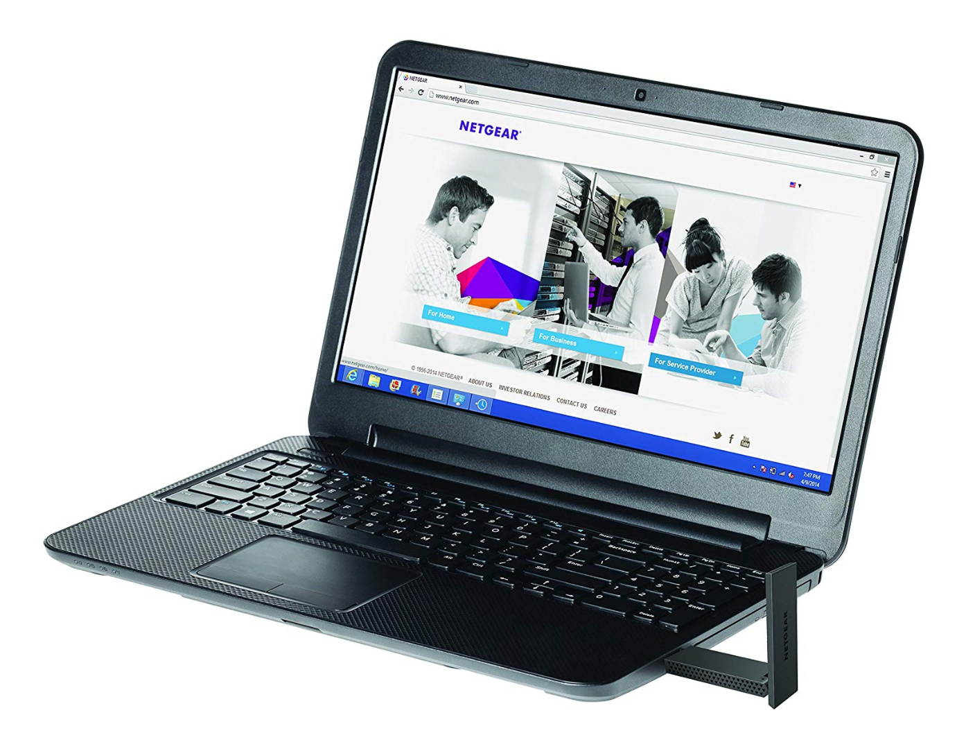 NETGEAR AC1200 Wi-Fi USB Adapter High Gain Dual Band USB 3.0 (A6210-100PAS) Dual-band Desktop Wireless Network Card (With Base)