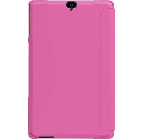 Verizon Folio Case & Tempered Glass Bundle for Ellipsis 8 HD - Pink