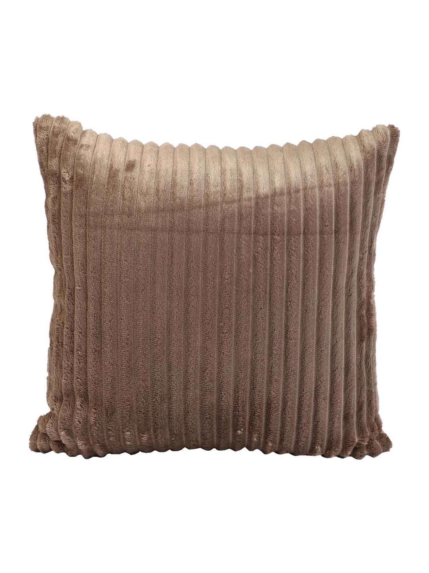 MFD HOME Furnishing Brown Velvet Cushion Cover - Set of 1