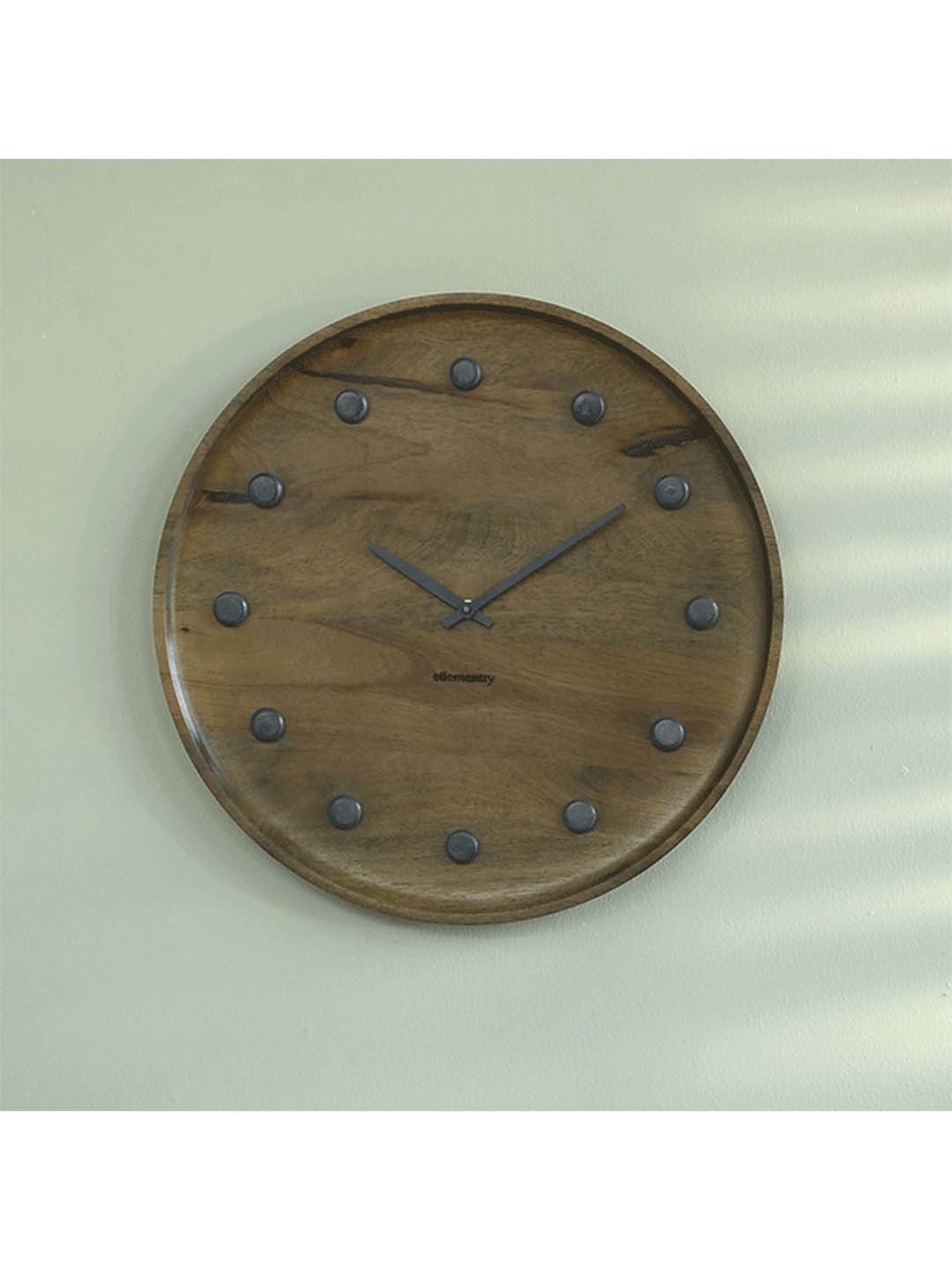 SEIKO classic black plastic wall clock with sweep movement