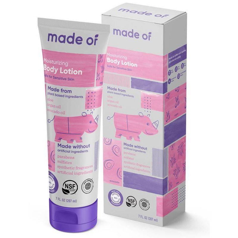 MADE OF Organic Baby Body Lotion Fragrance Free- 7oz