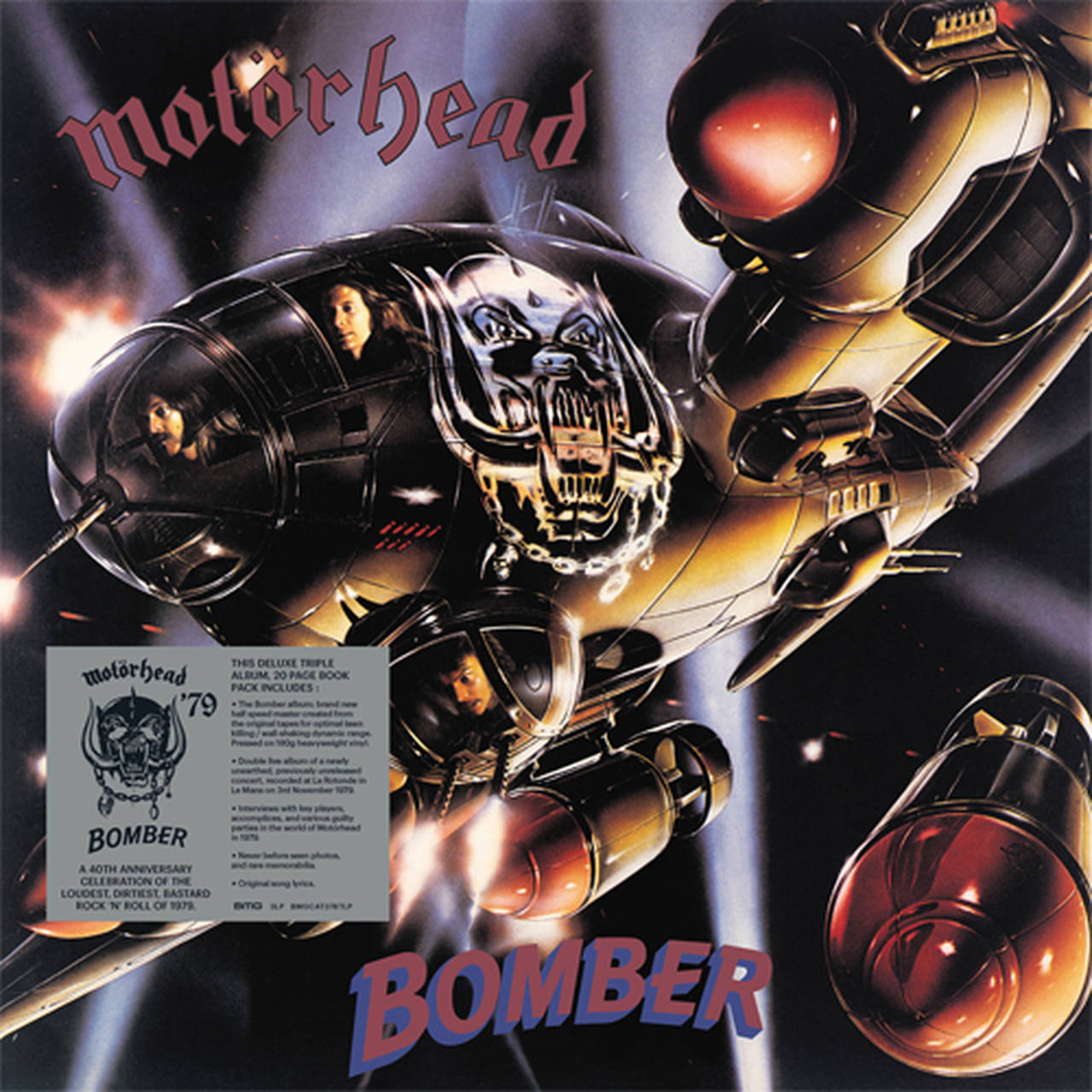 Motorhead Bomber 40th Anniversary Edition Half-Speed Mastered 180g 3LP (Vinyl)