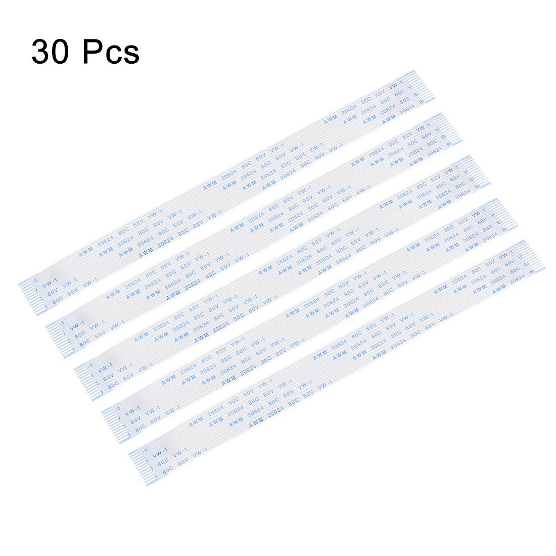 30 Pcs 0.5mm Pitch 13 Pin AWM 80C 60V VW-1 Flexible Flat Cable FFC FPC 160mm