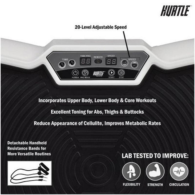 Hurtle Standing Vibration Exercise Fitness Machine & Platform Workout Home Gym