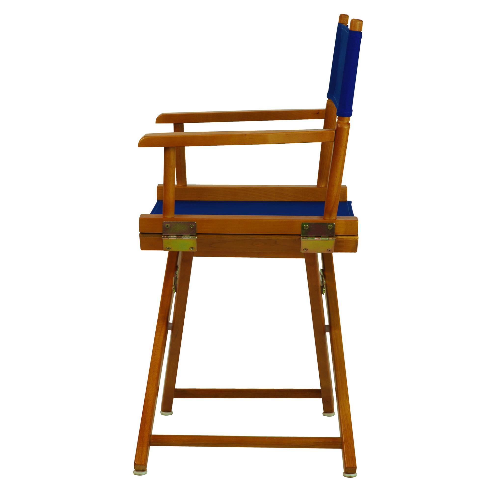 Casual Home 200-55-021-13 18 in. Directors Chair Honey Oak Frame with Royal Blue Canvas