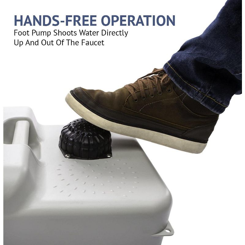 Hike Crew Portable Outdoor Sink Wash Stand w/ 5 Gallon Water Tank