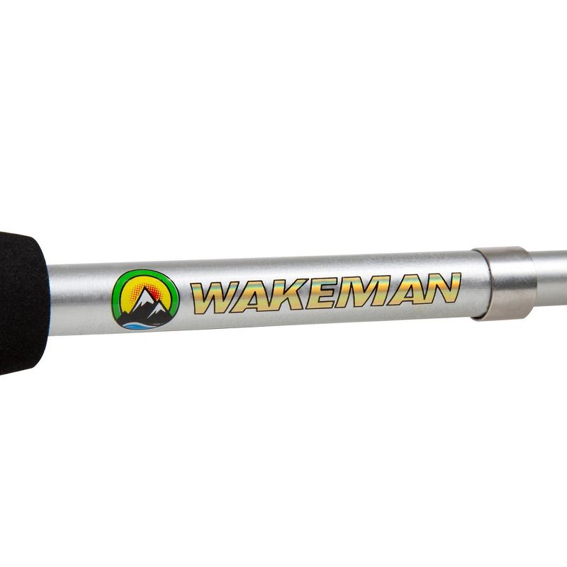 Wakeman Fishing Rod and Reel Combo - Black/Silver