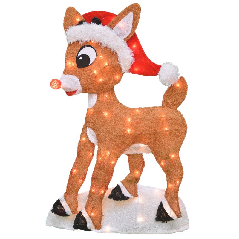 Rudolph the Red-Nosed Reindeer 24" Rudolph 2D Led Pre-Lit Yard Art Rudolph