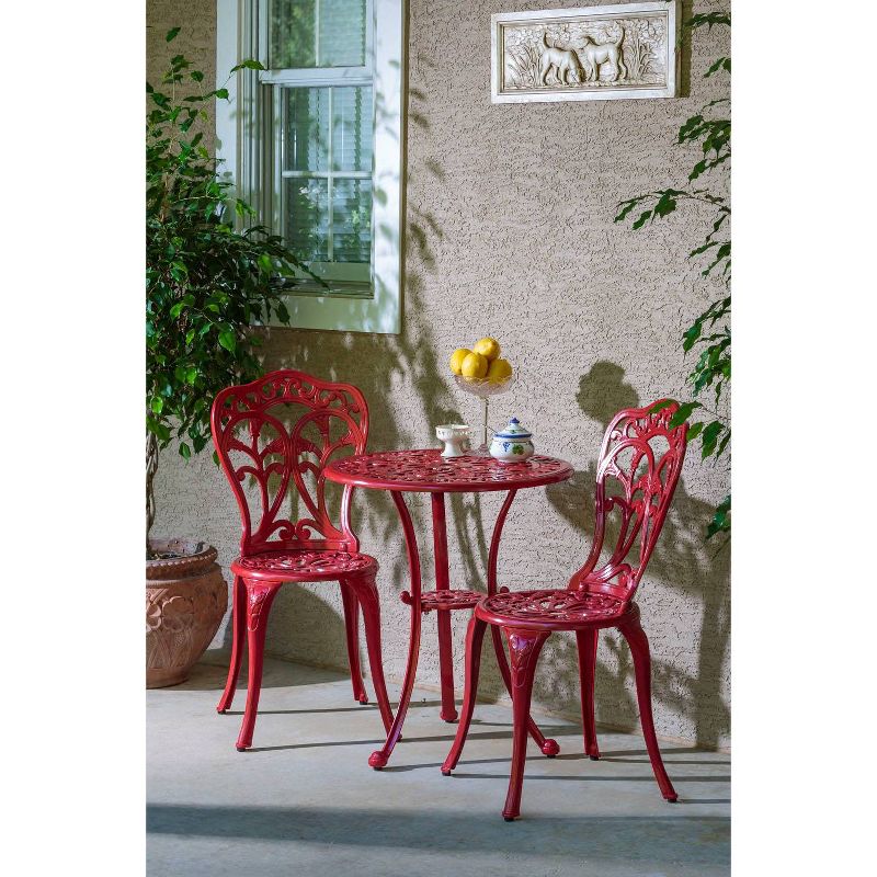 3pc Ludwig Folding Bistro Set - Royal Garden