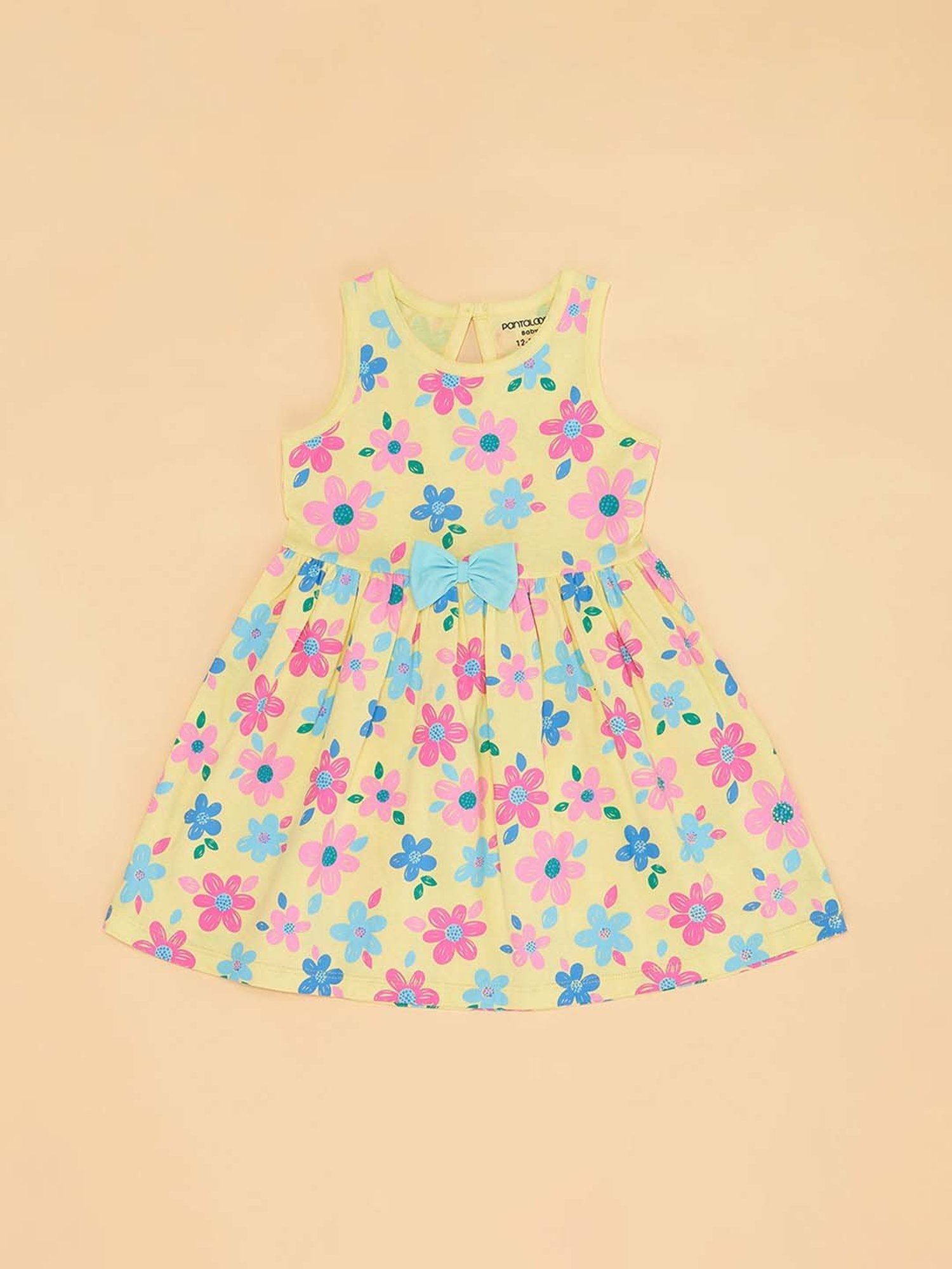 Nauti Nati Kids Blue Embroidered Dress