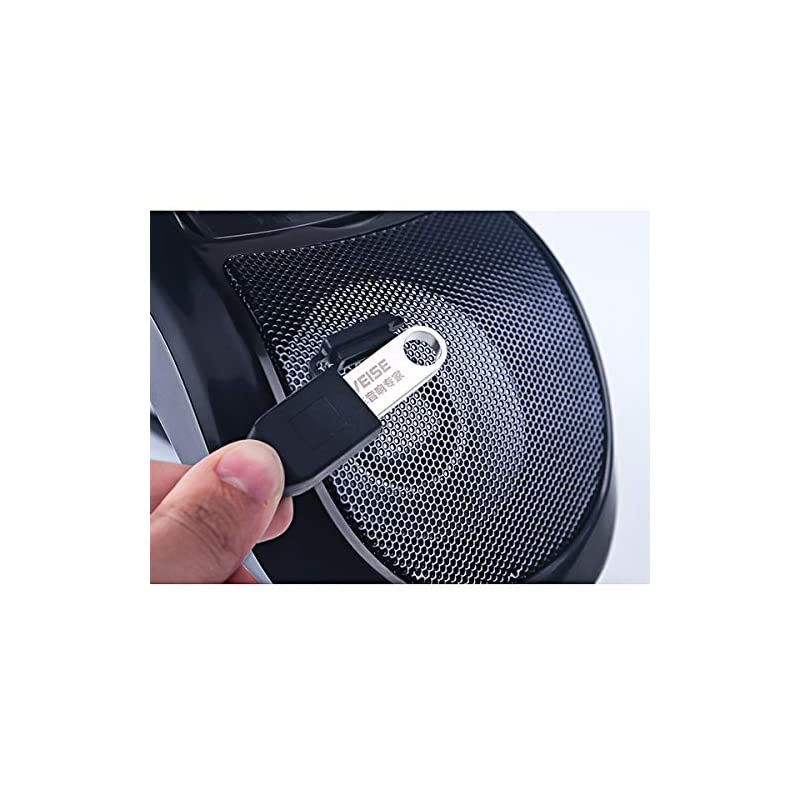 12V Motorcycle Bluetooth MP3 FM Audio Radio Sound System Stereo Super BASS Speakers with Inbuilt Amplifier Waterproof Color Black+Red