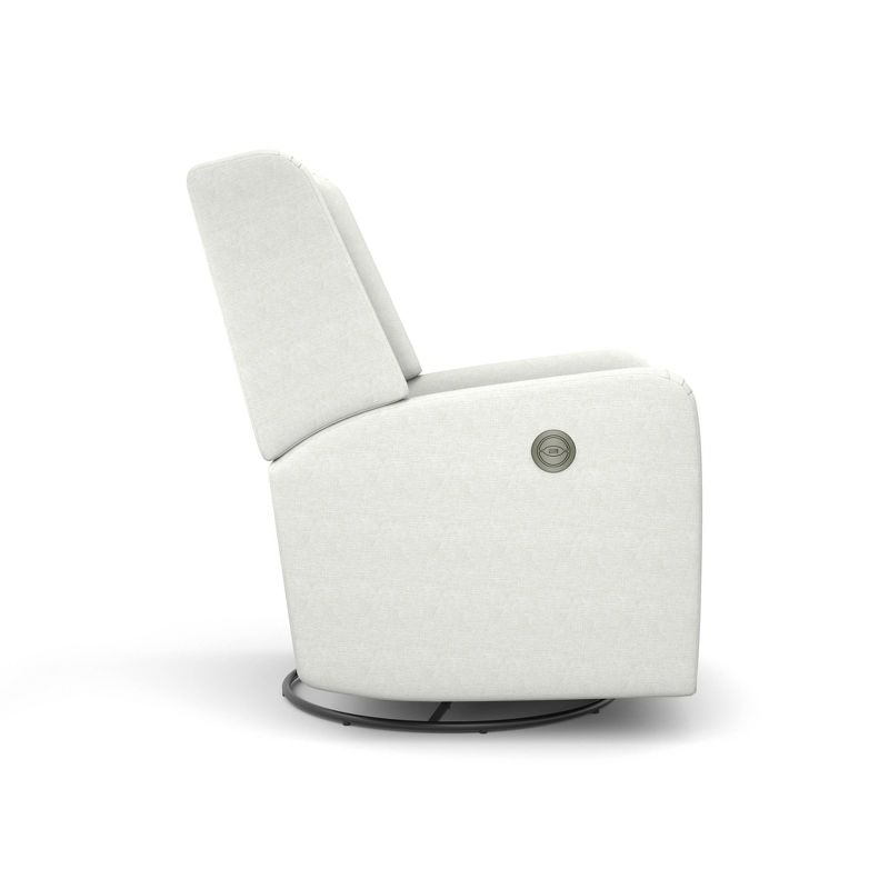 Best Chairs Inc. Shaylyn Power Swivel Glider Recliner - Snow