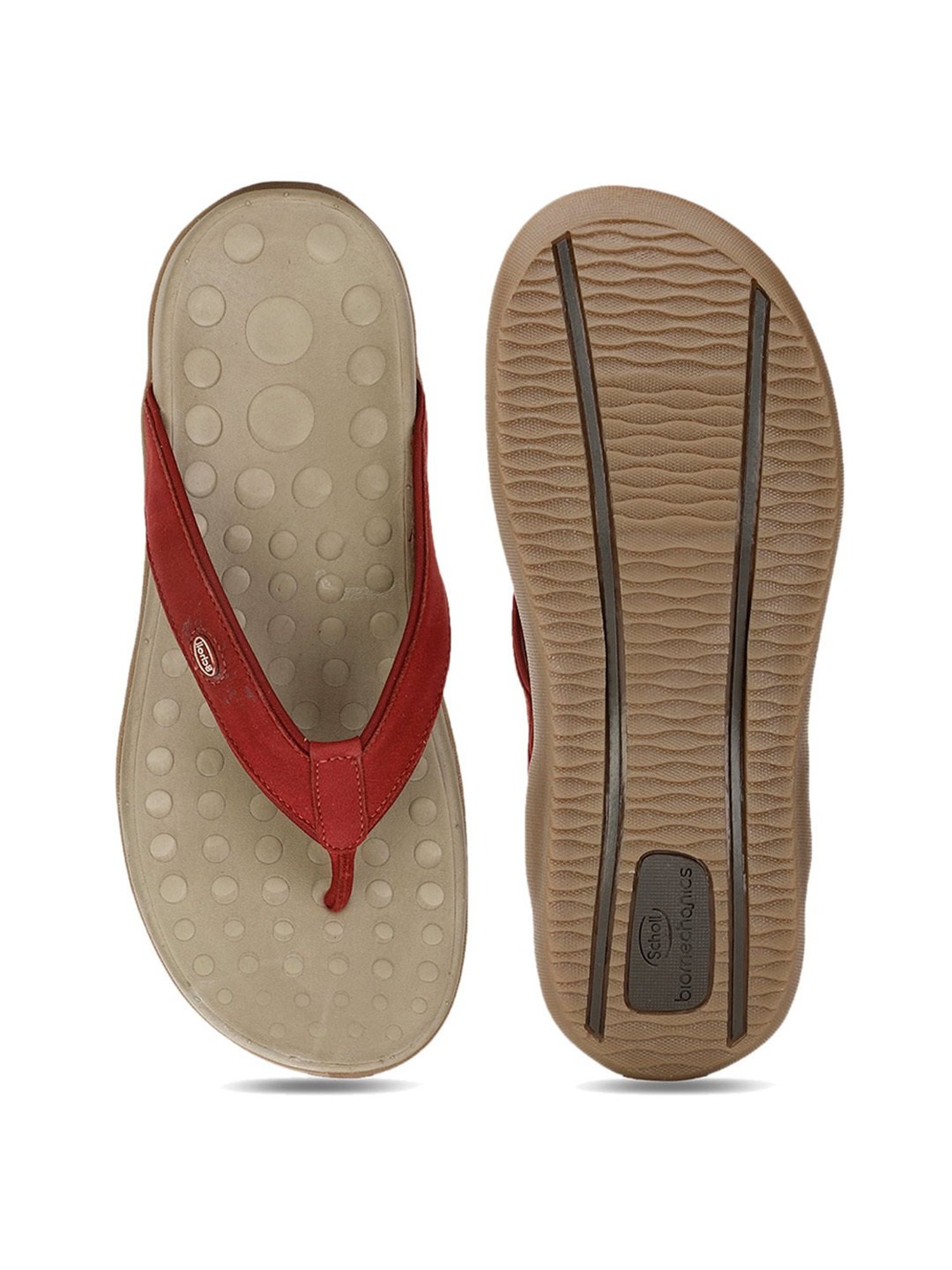Scholl by Bata Women's Red Flip Flops