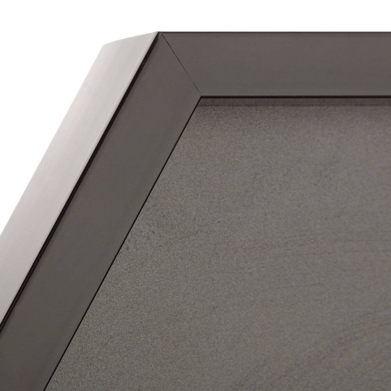 3pc Hexagon Dry Erase Chalkboard/Pinboard Wall Organizer Set Black - Gallery Solutions