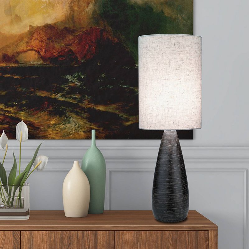 Lite Source Quatro II 1 Light Table Lamp  - Brushed Dark Bronze