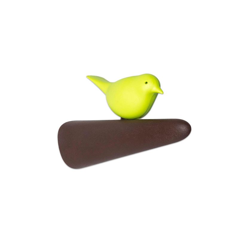 Design Ideas Picky Sparrow Wall Hook &ndash; Wall Mounted Organization &ndash; Brown & Green, 5.8" x 1.6" x 3.5"