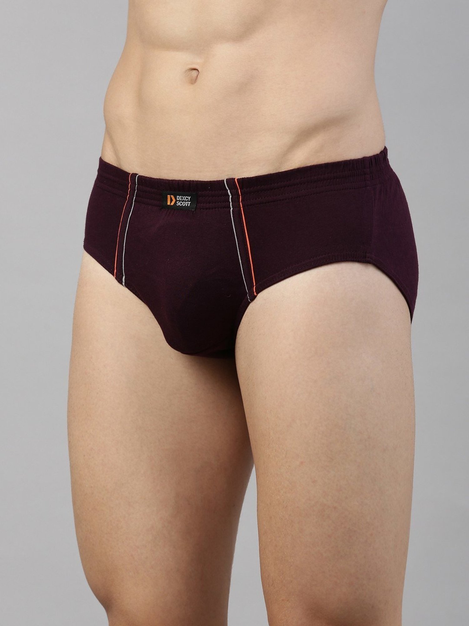 Dixcy Scott Originals Wine Cotton Regular Fit Brief