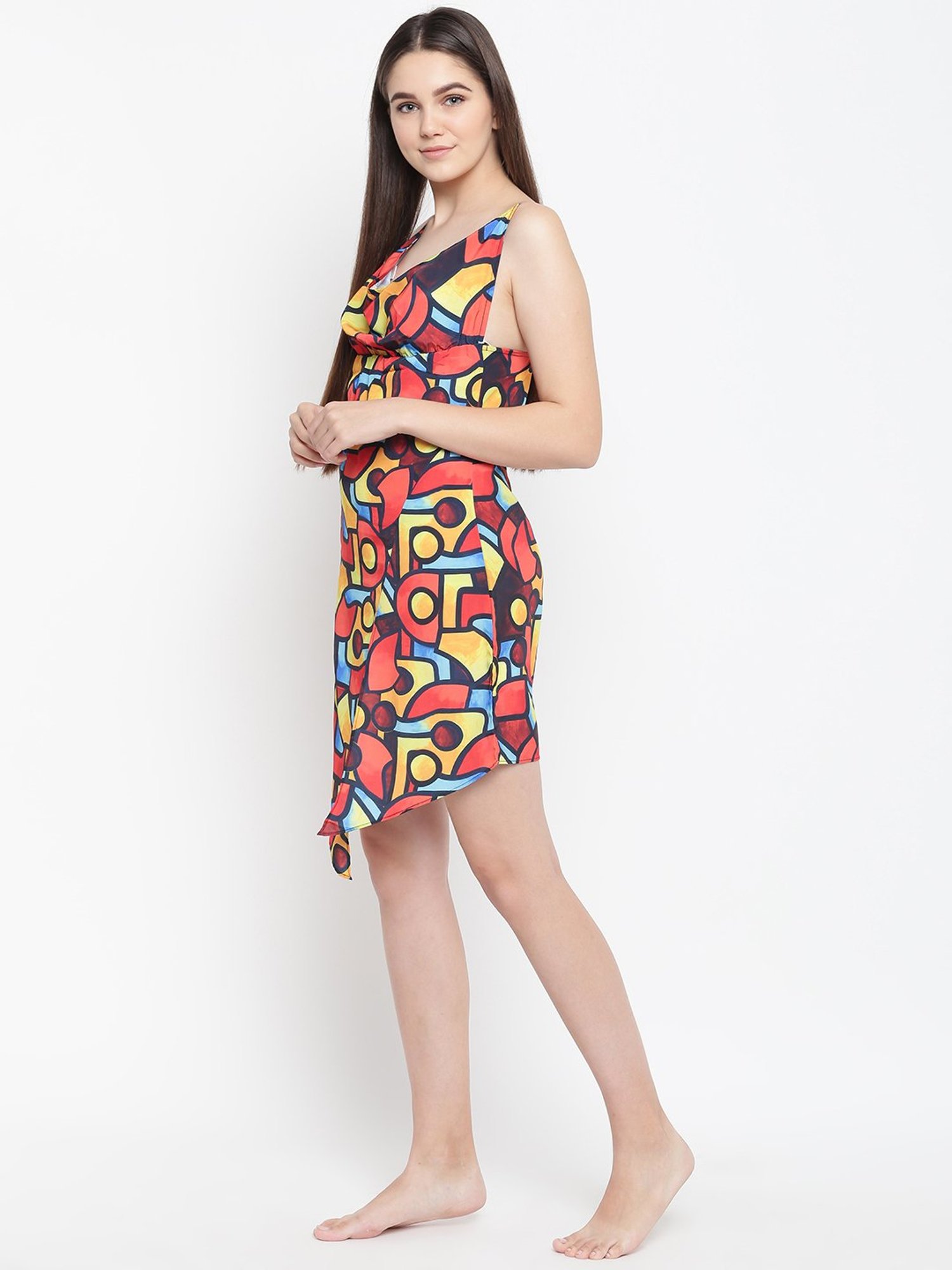 Erotissch Multicolored Printed Babydoll