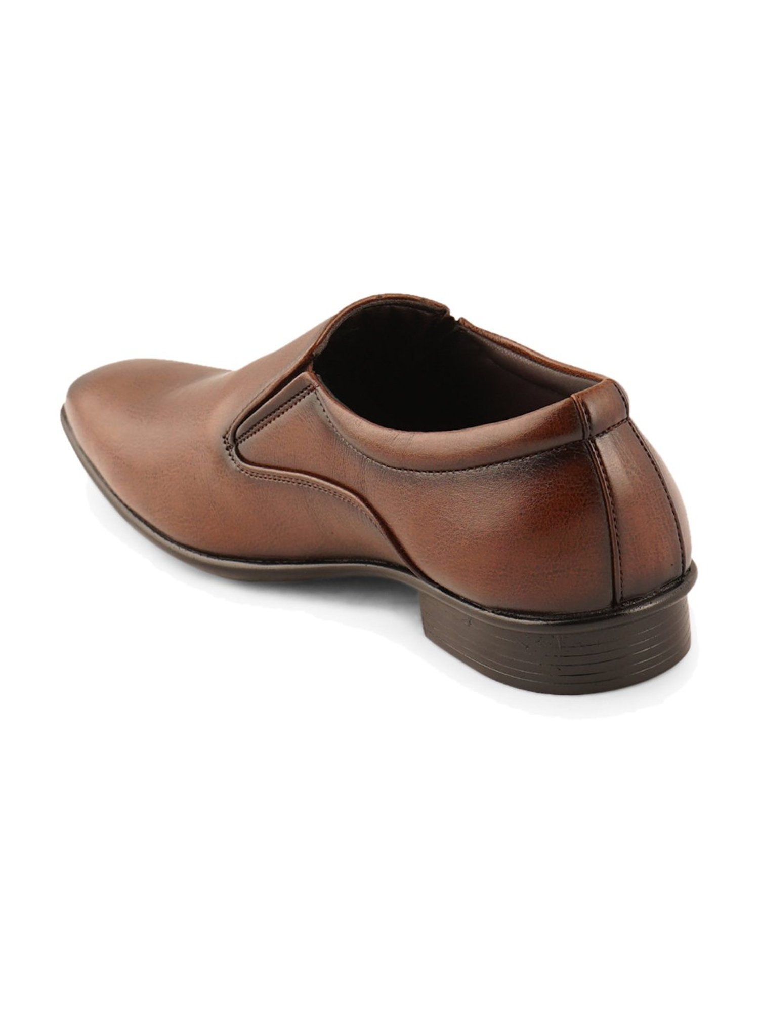 ID Men's Tan Formal Slip-Ons