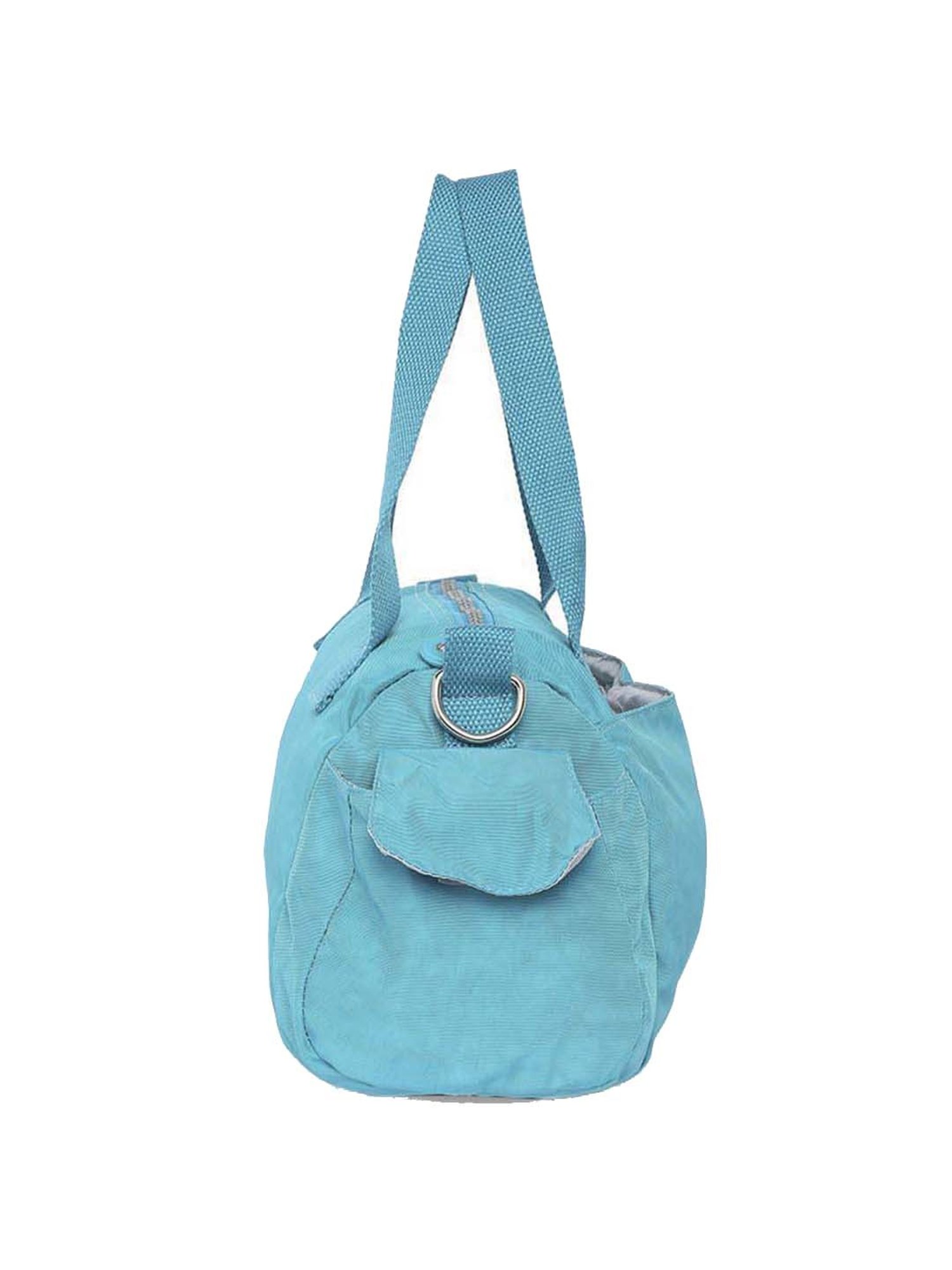 Baomi Blue Solid Medium Handbag