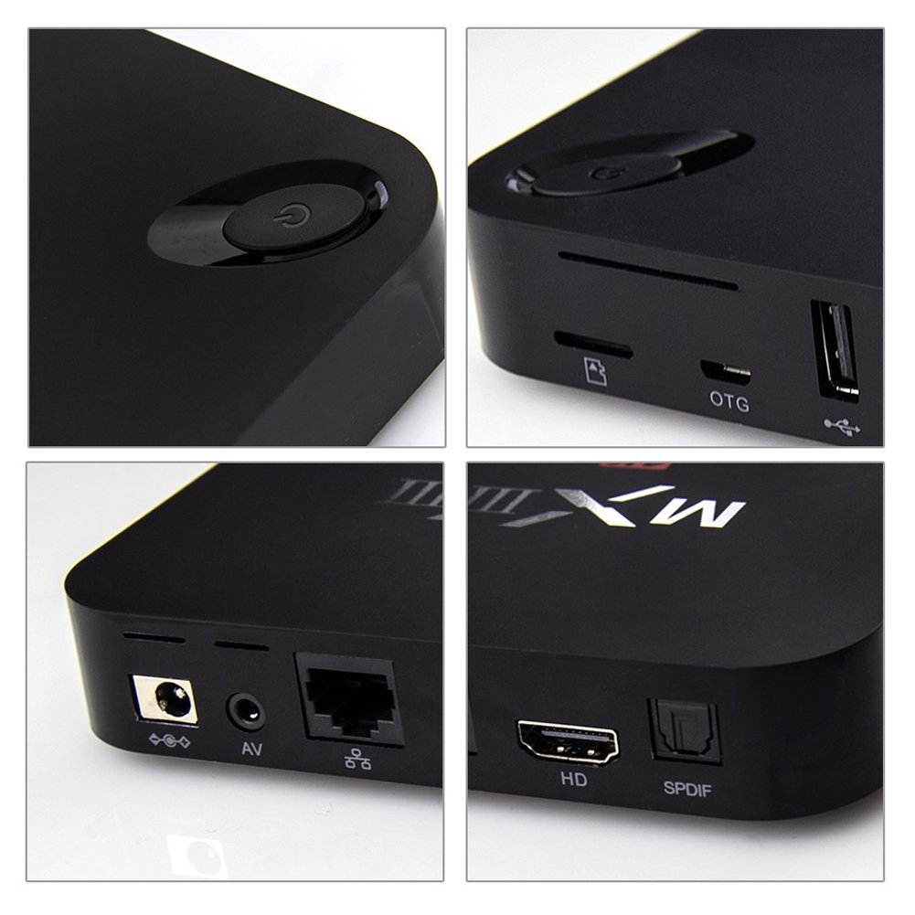 MXIII MX3 Google Android 4.4.2 Quad Core TV Box, XBMC/KODI Midnight , Full HD Media Player 4K 3D Movie MX HDMI,1G/8G, Amlogic s802, 2.4g/5g Dual Band Wifi , Remote Control