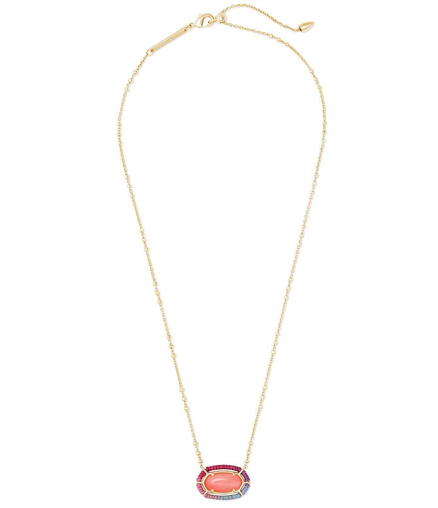 Kendra Scott Threaded Elisa Gold Pendant Necklace