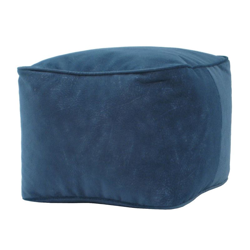 Square Ottoman Blue - Gold Medal