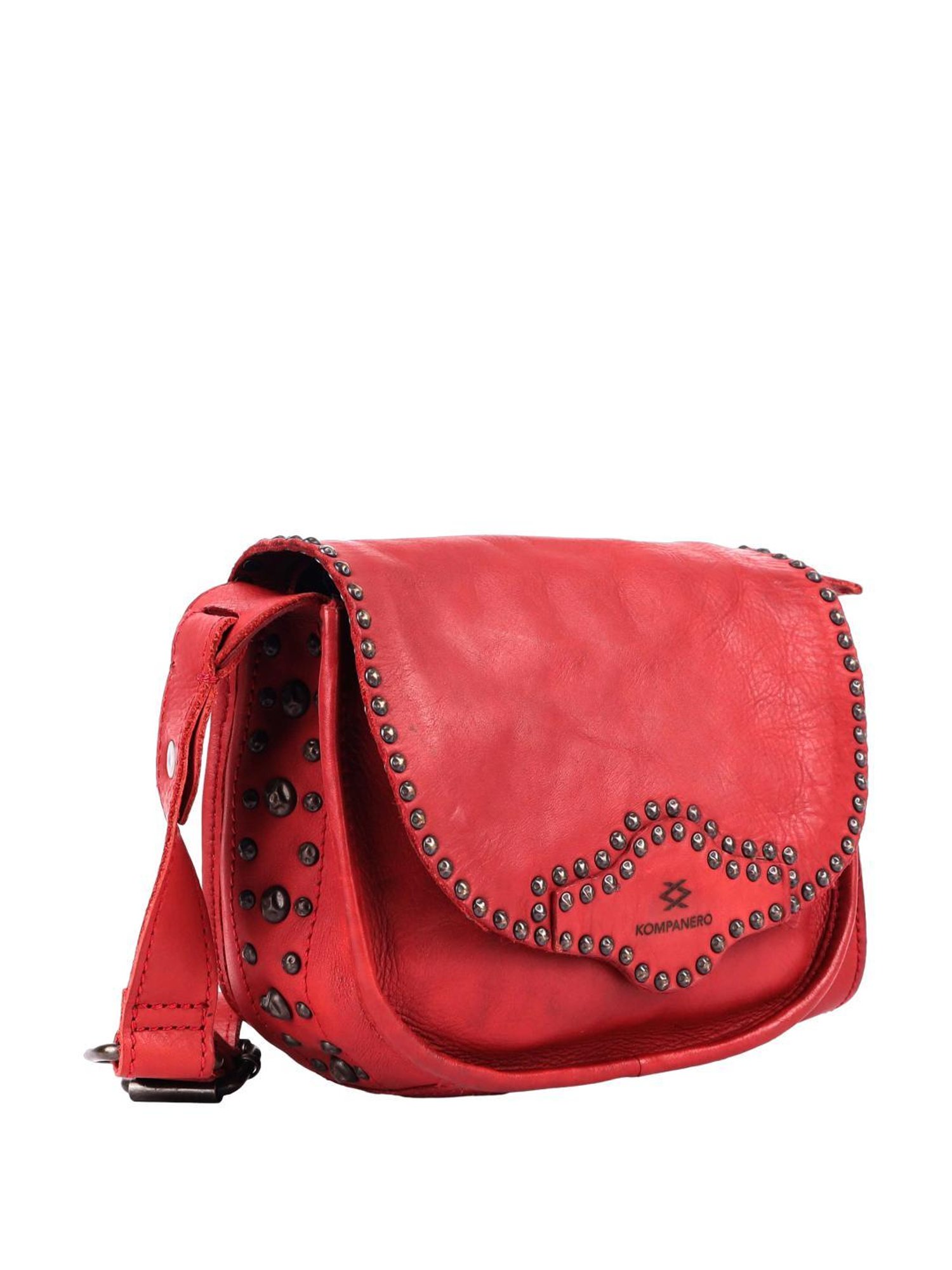 KOMPANERO Alaska Red Embellished Medium Sling Handbag