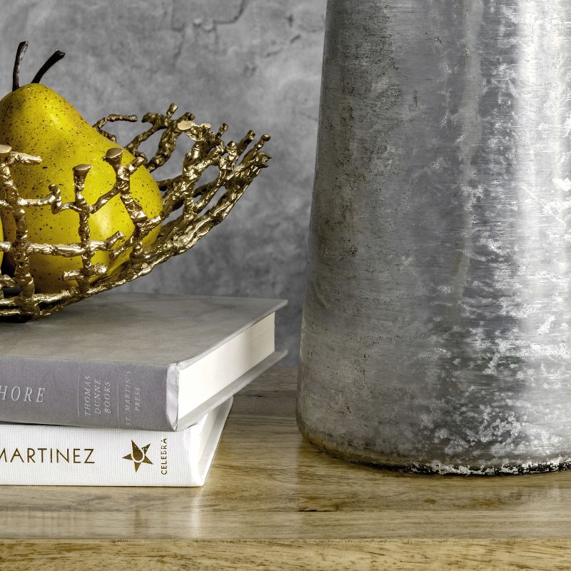 nuLOOM Clay 28" Glass Table Lamp Lighting - Gray 27.25" H x 14" W x 14" D