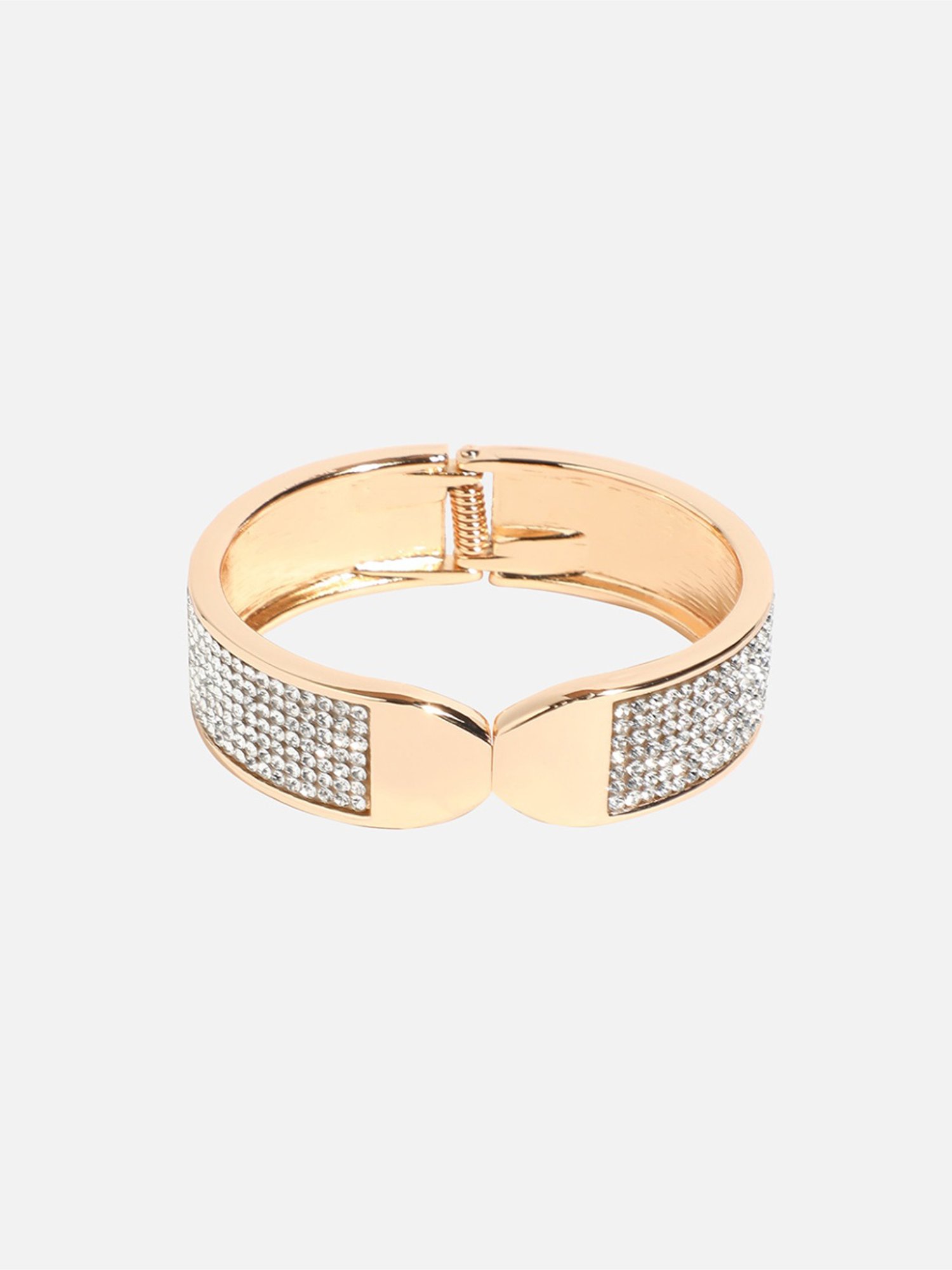 Sohi Oval Tip Silver & Golden Bracelet for Women & Girls