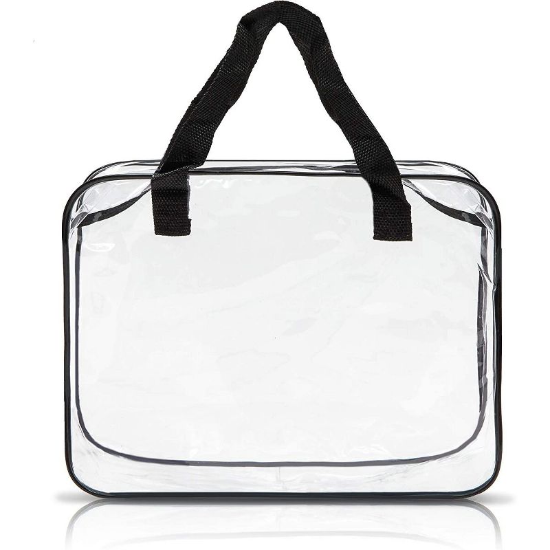 Set of 6 Clear Travel Makeup and Toiletry Bags, Jewelry Cosmetic Pouch, Portable Multifunction Storage Organizer for Men Women Girls