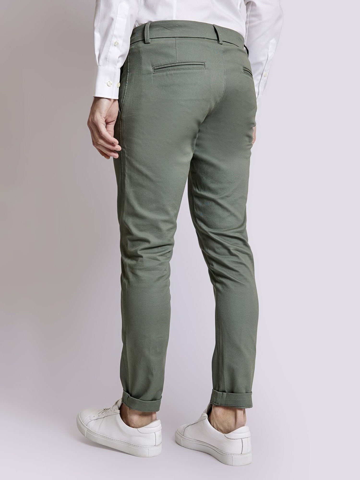 Bruun & Stengade Green Slim Fit Chinos
