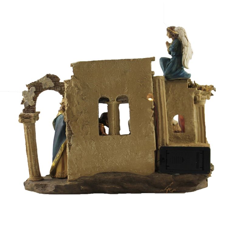 Christmas 8.5" Nativity Ruins Holy Family Kings Angel  -  Decorative Figurines